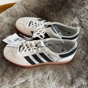 adidas Handball Spezial W Suede Sneakers in White and Black